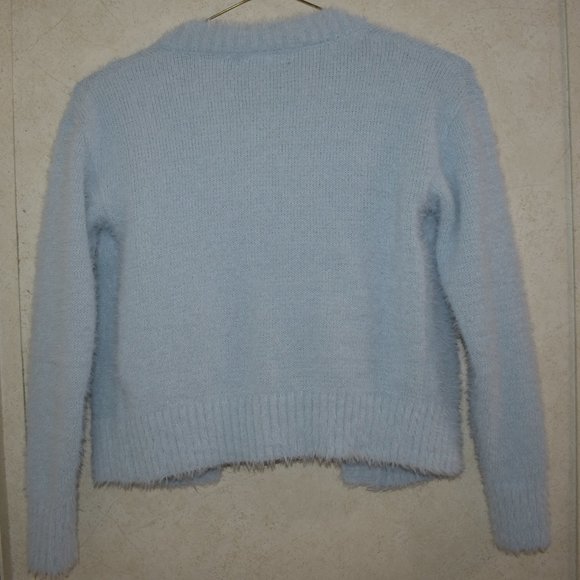 Sweet&sinful Blue Fuzzy Crop Tank Top & Sweater XS - Picture 5 of 9